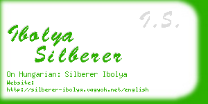ibolya silberer business card